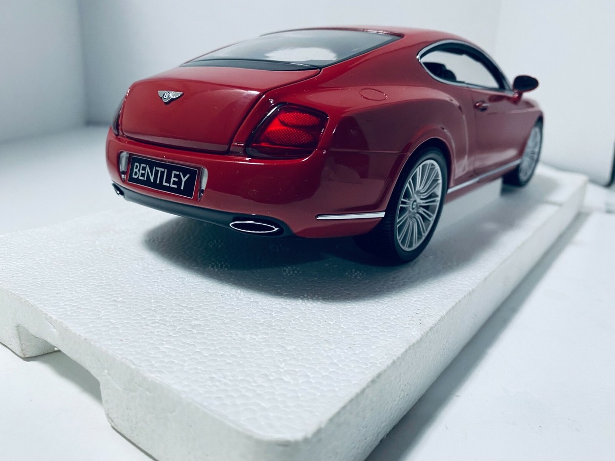 1/18 MINICHAMPS 2008 BENTLEY CONTINENTAL GT RED LHD NICE DETAIL READ