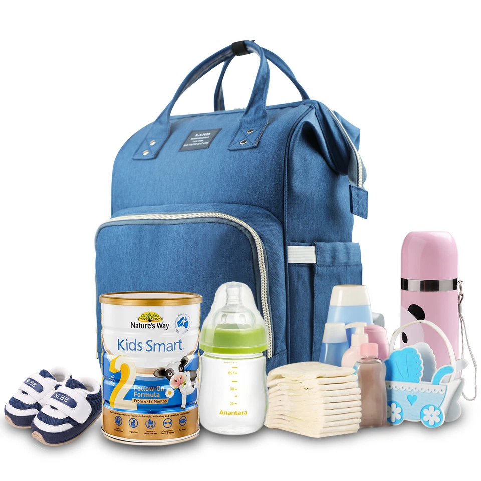 LAND Mummy Diaper Bag Backpack Maternity Baby Nappy Bag Large Capacity - Image 3 of 4