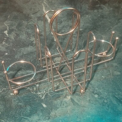 Vintage Midcentury Wire Napkin & Condiment Holder   Restaurant Diner Bar