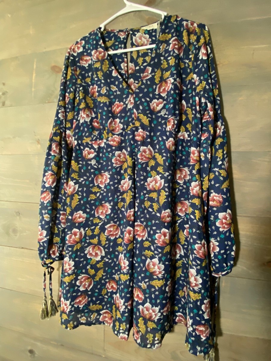 women's balloon long sleeve dress Tiered Balloon Sleeve Midi Dress Pink / L