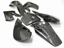 BLEMISHED KAWASAKI KLX110 KX65 DRZ110 KLX CARBON FIBER STYLE PLASTIC FAIRINGS