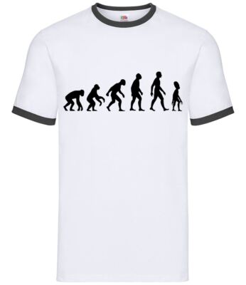 Evolution of Man Alien - Mens Ringer - Aliens Space UFO Film Outer