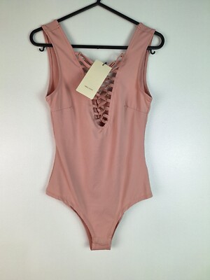 Vera & Lucy Ladies Size Small Rose Sleeveless Bodysuit New