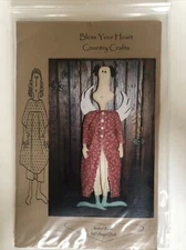 Primitive Folk Art Sewing Pattern Isabel Rose 32”(pattern Only)