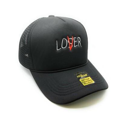 Lover Loser Mesh Trucker SnapBack (Black)