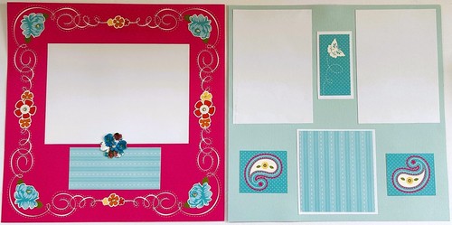 22 HANDMADE PREMADE 12x12 SCRAPBOOK PAGES FAMILY FRIEND LIFE THEMES EMBELLISHED - Picture 13 of 14