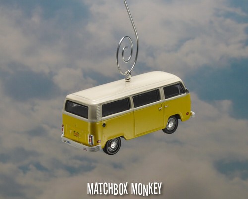 Yellow 1969 Volkswagen Bay Window T1 Type 2 Bus Christmas Ornament VW Van Bulli - Picture 7 of 11