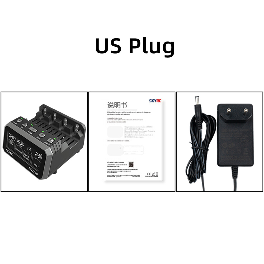 SKYRC NC2200 12V/2.0A 4 Slots Charger Analyzer NiMH/NiCD Battery