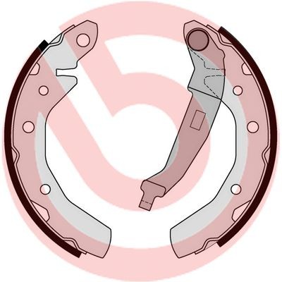 Brembo Bremsbackensatz S 10 517 FüR Chevrolet Daewoo-image