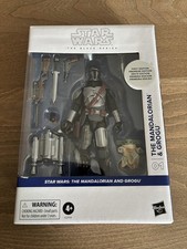 Star Wars Black Series  01 Mandalorian And Grogu Deluxe First Edition White Box