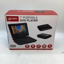 GPX 7" Portable DVD Player PD701B Swivel Screen Black   Open Box GO1067352 