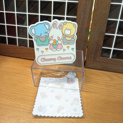 Sanrio CHEERY CHUMS PAPER CLIP STAND & MEMO SHEETS Set 2017 Stationery Japan