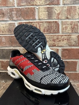New 10 Nike Air Max Plus TN SE Tuned Big Logo Black White Stripes AT0040-001 Men