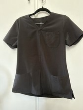 Scrub Top Black XS Medical hospital dental