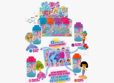 Sisters Meerjungfrauen Magic Transformation Mini Doll Sammlerstück 12 Figuren Ozeane