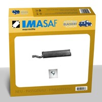Imasaf Auspuff Mitteltopf, MSD für VW Transporter T3 BUS Transporter T3 Kasten