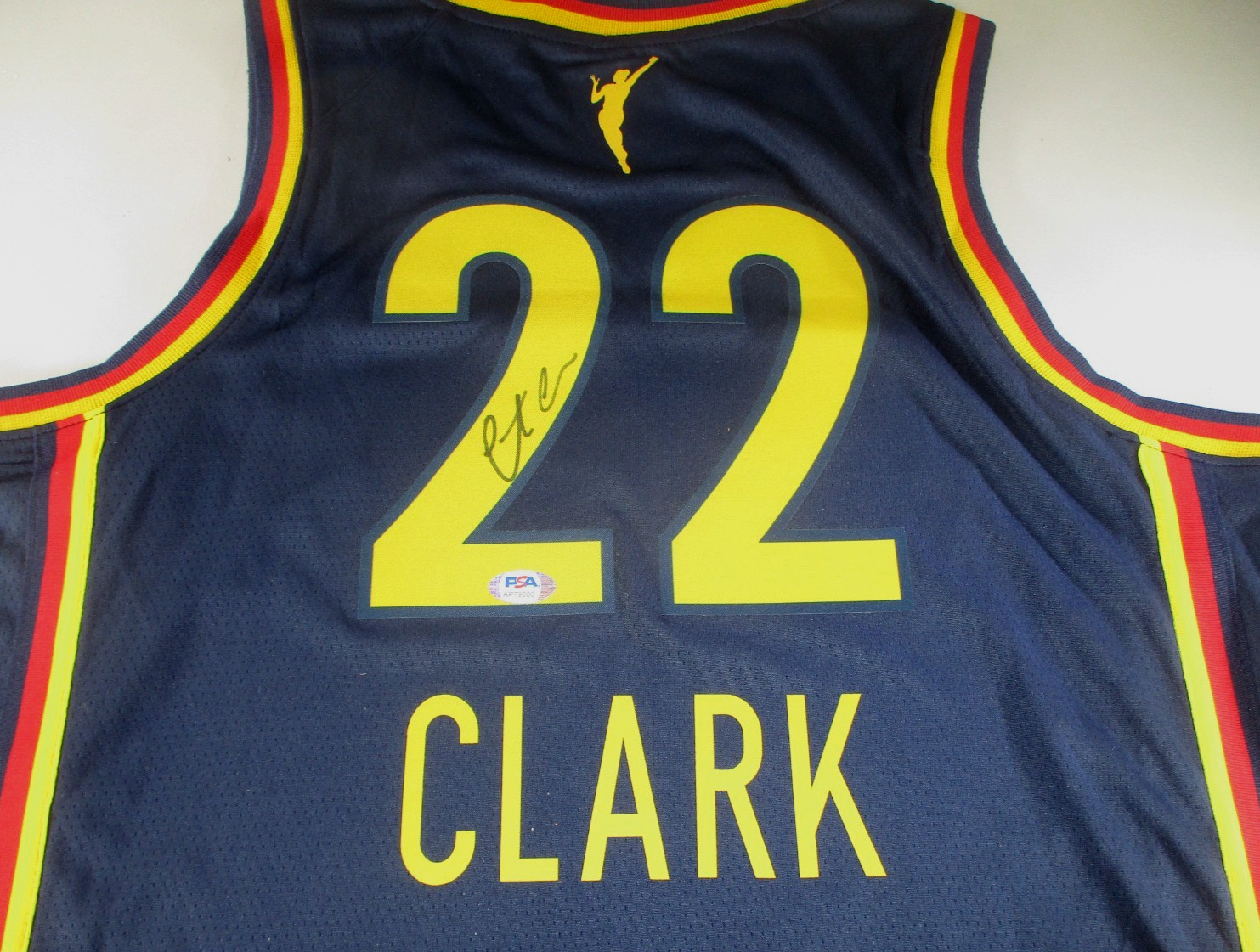 Caitlin Clark / Autographed Indian Fever Pro-Style Victory Edition Jersey / PSA view 3