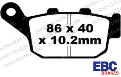 EBC Goldstuff Bremsbeläge für Honda NT Hawk/Bros, Bj. 1988-1990