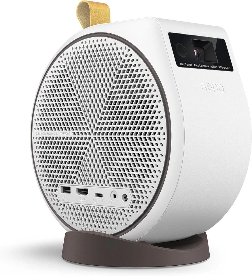 BenQ GV31 LED Proyector Portátil 1080p 300 Lúmenes 16W 270° Bajo Altavoz Inalámbrico