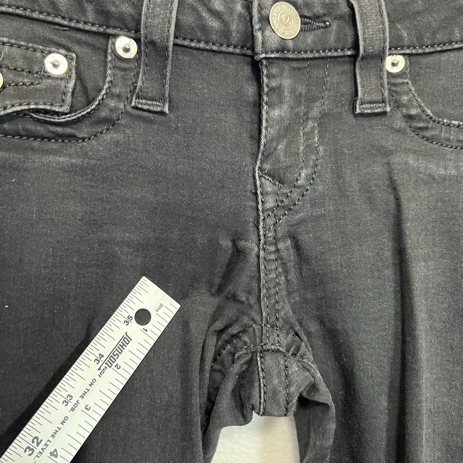 True Religion Skinny Flap Jeans Womens 29 Blue Denim Stretch thumbnail 9