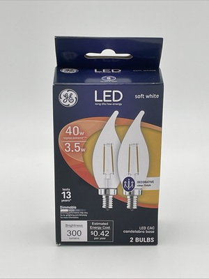 #ad GE Long Life Low Energy 2 Pack 3.5w Soft White LED $12.00