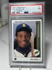 KEN GRIFFEY JR. 🔥⚾️ 1989 UPPER DECK STAR ROOKIE #1 SEATTLE MARINERS PSA 7 NM
