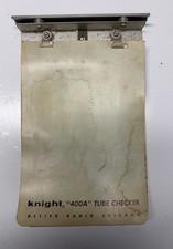 Knight 400A Tube Tester Allied Radio Chicago OPERATING INSTRUCTIONS
