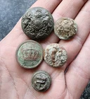 WW1 WW2 Military Buttons Brass Metal Detecting Finds Antique (4)