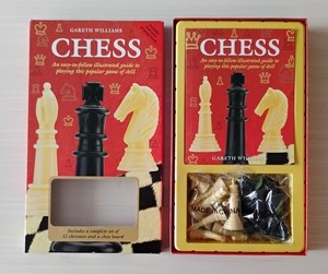 Beginners Chess Set & Book by Gareth Williams Chessmen Board Box Learn To Play 
