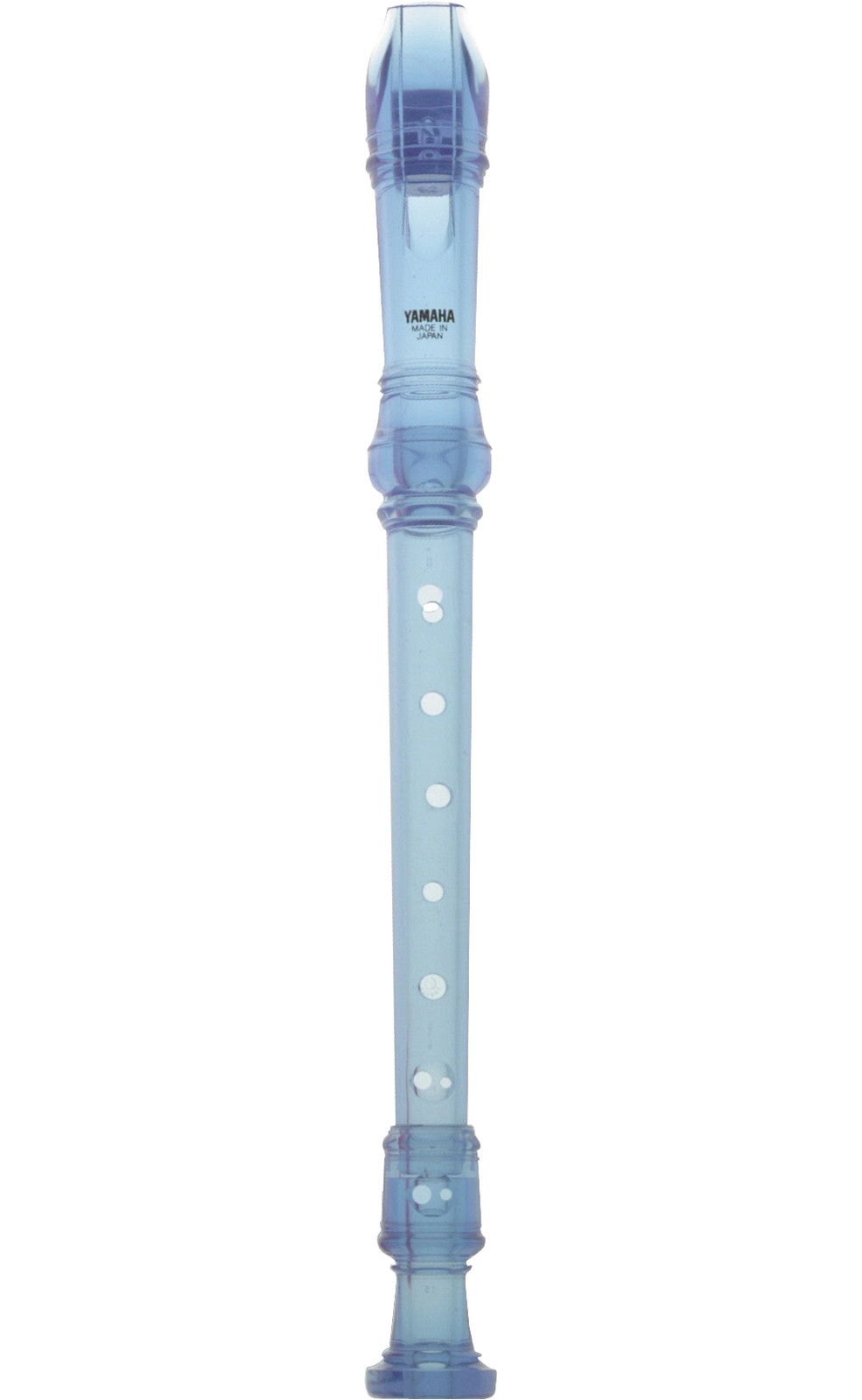 Yamaha YRS-20 Soprano Trans Recorder with Baroque Fingering Translucent Blue