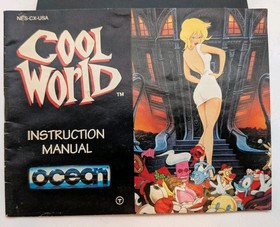 Cool World Nintendo Entertainment System 1993 NES Cart & Manual Tested VGC