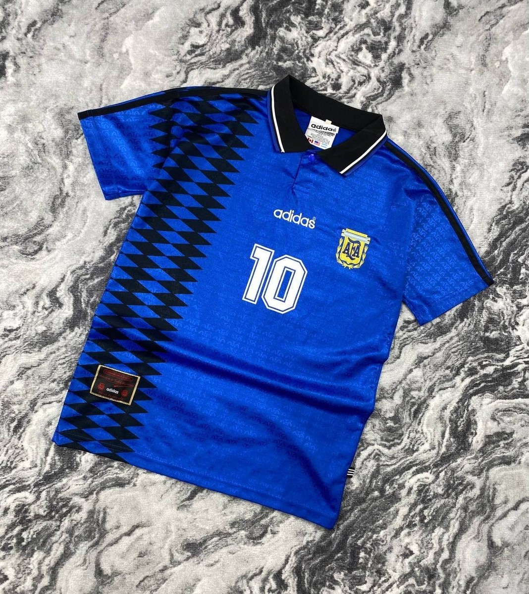 Adidas Argentina 1994 Maradona#10 Away Futboll Soccer Jersey Men