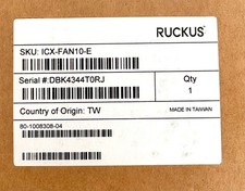Ruckus Wireless - ICX-FAN10-E - Brocade ICX 7450/6610 Front-to-Rear Airflow Fan