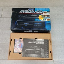 Sega Mega CD Console UK in original box with retail packaging fully working
