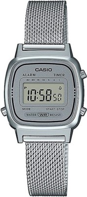 Reloj Casio Digital Mujer Malla Milanesa La670wem-7ef
