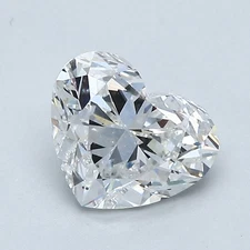 Certified GIA 1.50 CT Heart Cut Natural Mined Diamond Loose D color SI1 clarity