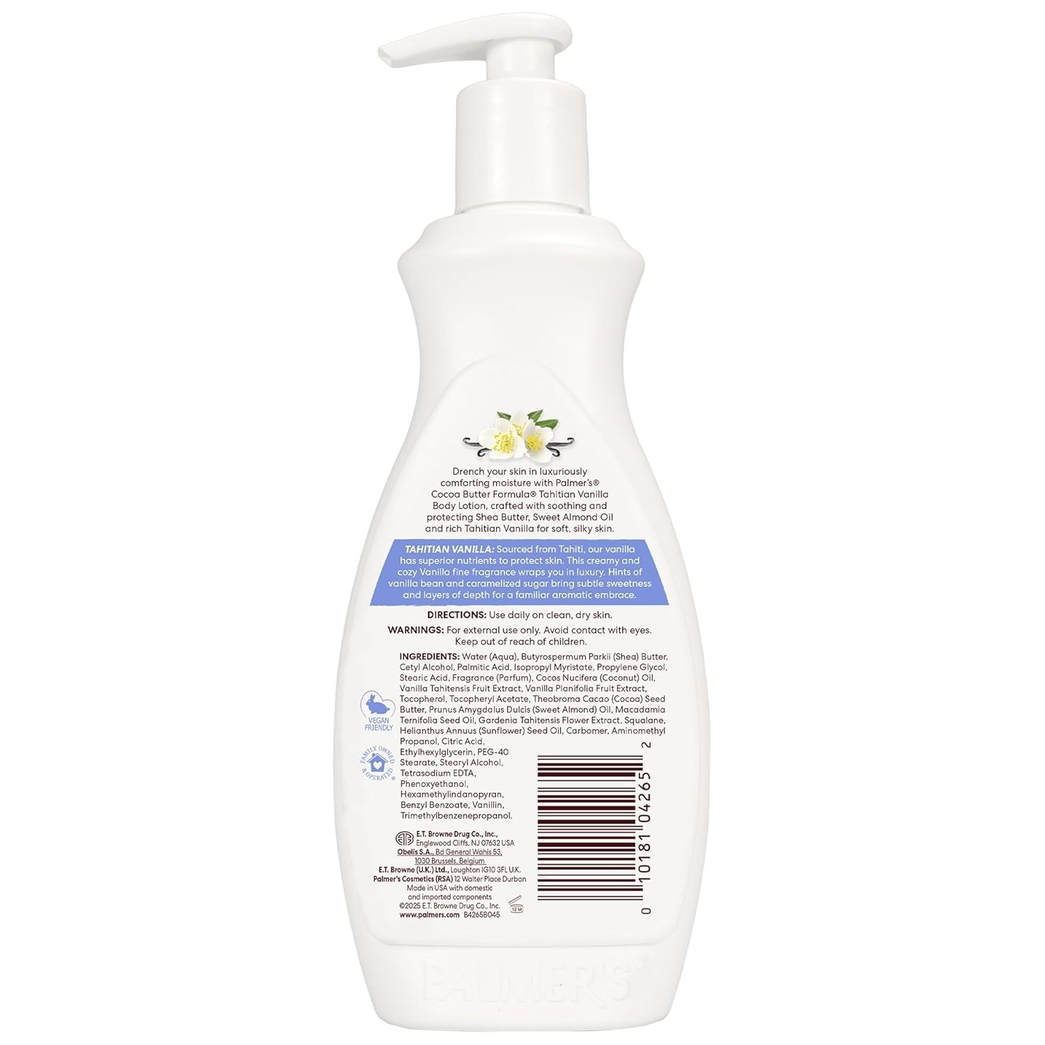 Palmer'S Cocoa Butter Formula Tahitian Vanilla Body Lotion, 13.5 Oz, Daily Moist