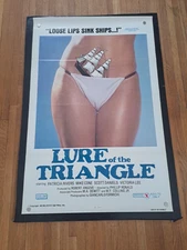 LURE OF THE TRIANGLE 1977 - Original Adult Movie Poster 27X41 Tri-folded 