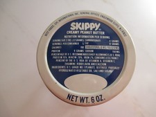 Vintage 6oz Skippy Creamy Peanut Butter Jar 1985