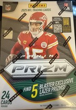 2025 Panini Prizm Football Trading Card Factory Sealed Blaster Box