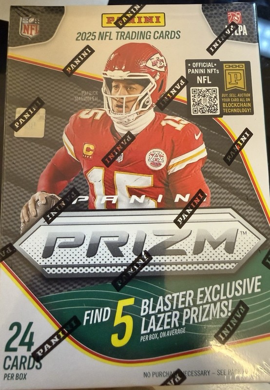 2025 Panini Prizm NFL Football Trading Card Factory Sealed Blaster Box