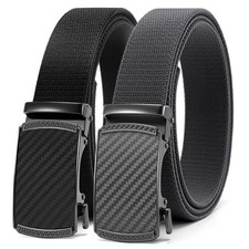 Men's Stretchable Belt Elastic Golf Nylon Web Adjustable for Casual Wear