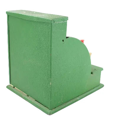 как выглядит Vintage Tom Thumb Green Metal Toy Cash Register фото