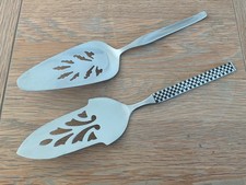 2 x Vintage Stainless Cake Slice/Pie/Pastry Servers  VINERS PROFILE/YAX CHECKER