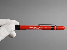 Pentel 120 A3 DX A3DX Mechanical Drafting Pencil 0.3mm Red Japan Stationery