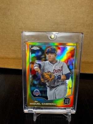 2013 TOPPS CHROME UPDATE GOLD REFRACTOR MIGUEL CABRERA #MB-2 /250