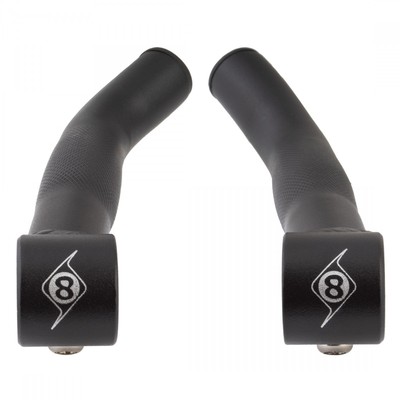 Origin8 Comp-Lite Short Alloy Bar Ends - Lightweight Forged Clamp for Mountain
