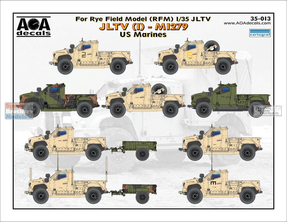 AOA35013 1:35 AOA Decals - JLTV #2: M1279 US Marines | eBay