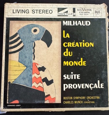 Milhaud La Création du Monde Reel to Reel Tape RCA Living Stereo FTC-2075 7.5