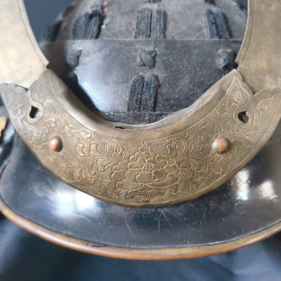 Authentic Antique Japanese SAMURAI Kabuto Helmet EDO Period -Black Lacquer 2.3kg - Image 4 of 4